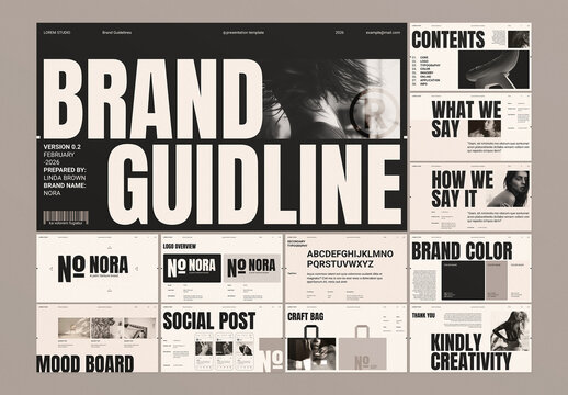 Brand Identity Guidelines Presention Template
