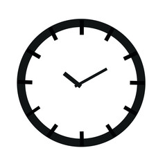 White and black wall office clock icon set. Vector design template portrait. Mock-up for branding and advertising isolated on transparent background.colorful watches