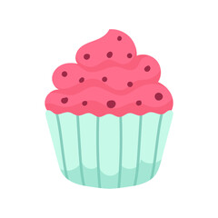 vector cup cake object illustration