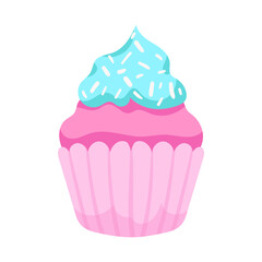 vector cup cake object illustration