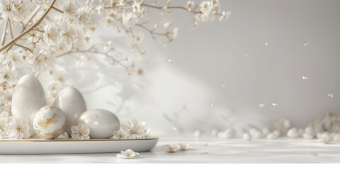 Easter background with empty space for text