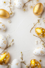 Easter background with empty space for text