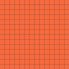 Orange with grid abstract background. 