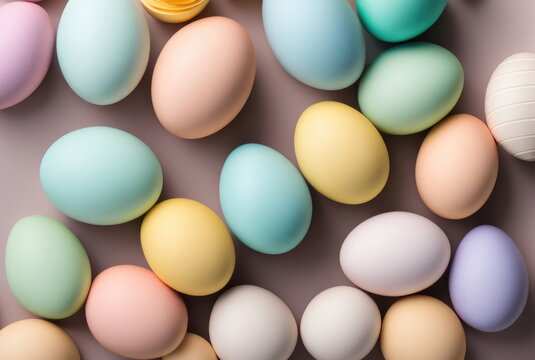 Colorful Assortment of Easter Eggs