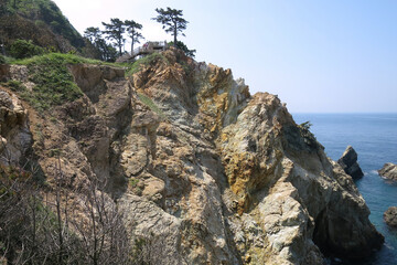 【西伊豆】黄金崎の断崖絶壁と展望台