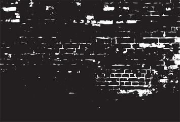 A grayscale of grungy texture of an old wall surface with cracks and paint peel off