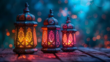 February's Favorite: A Glowing Lamp with a Floral Design Generative AI