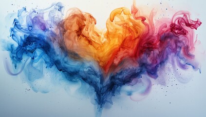 Colorful Heart Art: A Blend of Love and Creativity Generative AI