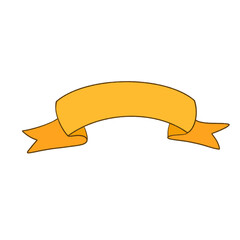 Orange ribbon elements