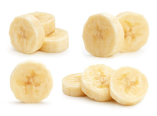 Fototapeta na wymiar Fresh organic banana isolated