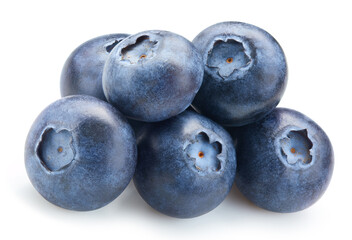 Blueberry fruit isolate on white background