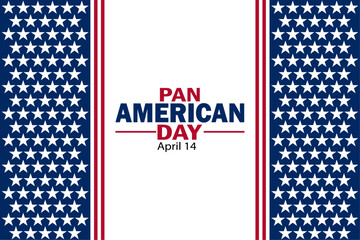 Pan American Day Vector Illustration. April 14. Suitable for greeting card, poster and banner.