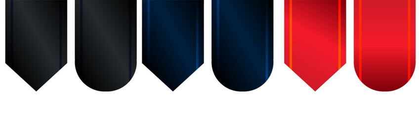 모서리 장식 리본요소