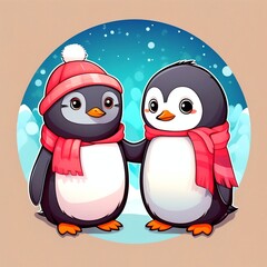 Fototapeta premium penguin .generator Ai