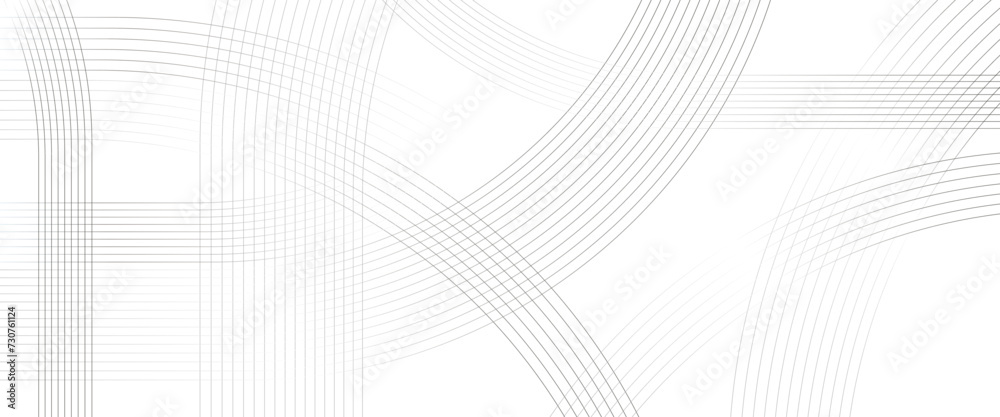 Wall mural vector abstract grey lines on modern pattern elegant gray line template transparent background.