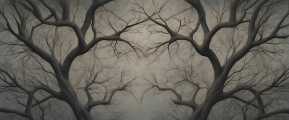 wallpaper , background of intertwined mysterious tree branches