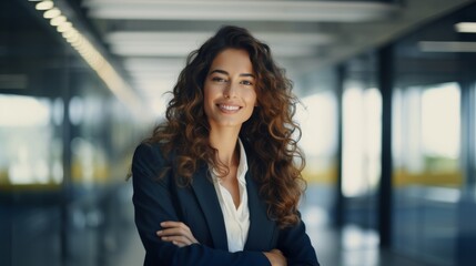 Confident businesswoman in an urban setting