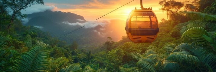 Cablecar Funchal Monte City Recognized, Background Banner HD