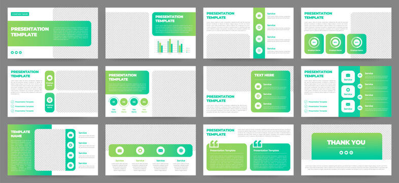 Modern presentation slide templates. Infographic elements template set for web, print, annual report brochure, business flyer leaflet marketing and advertising template. Vector Illustration.