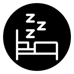 sleep glyph icon