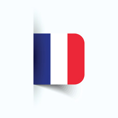 Fototapeta premium France national flag, France National Day, EPS10. France flag vector icon