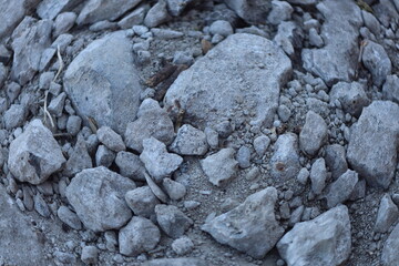 gray stones. texture of stones. rocky ground.