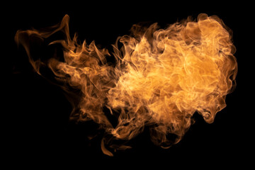 Explosion Swirl Bang Flame Fire Black Background