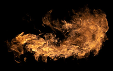 Explosion Swirl Bang Flame Fire Black Background