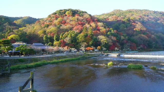 京都　嵐山の紅葉