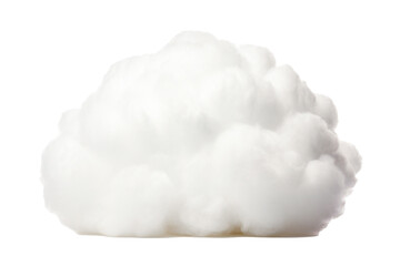 Puffy cloud isolated on transparent background Generative Ai