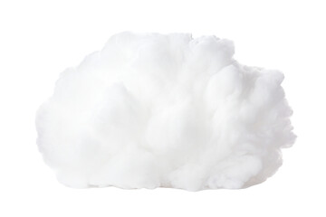 Puffy cloud isolated on transparent background Generative Ai