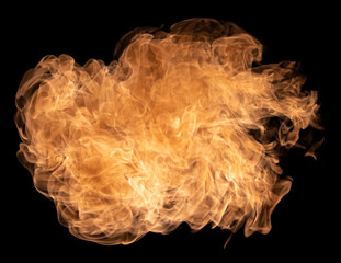 Explosion Swirl Bang Flame Fire Black Background