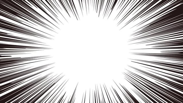 注目を集める集中線・放射線