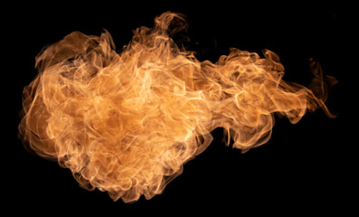 Explosion Swirl Bang Flame Fire Black Background