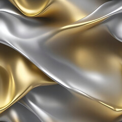 Gold and silver, color gradient background.