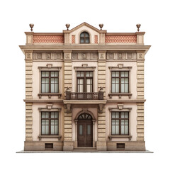 Fototapeta premium Georgian House isolated on transparent background