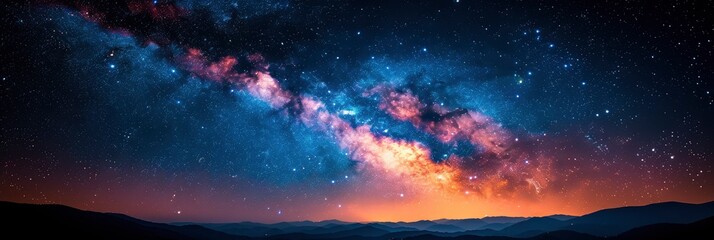 Summer Triangle Milky Way, Background Banner HD - Powered by Adobe