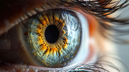 Intricate Human Eye Macro Photography