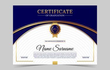 Modern Circle Wave Certificate Template