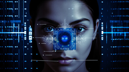 High-tech eye scanning for secure digital identification