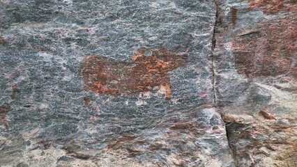Tsodilo hills Basarwa rock paintings in north west Botswana, Africa