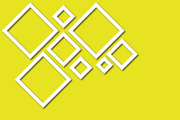 White Squares on Yellow Minimalist wallpaper background