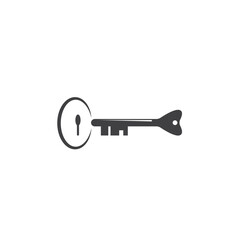 key and keyhole icon vector element design template