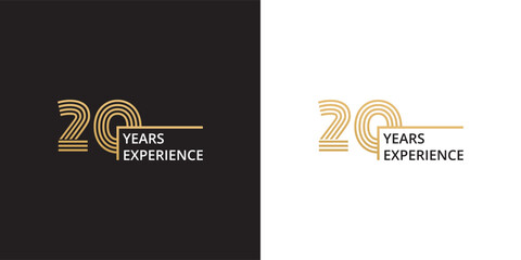 20 years experience banner