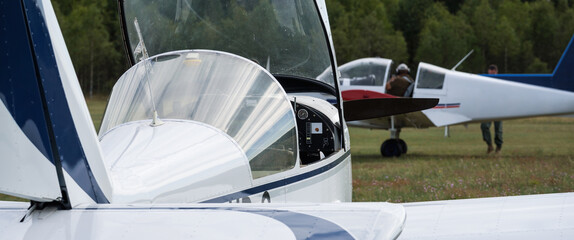 AVIATION - A light personal planes at the airfield