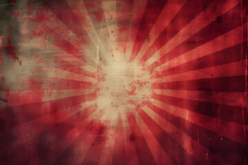 red grunge background with rays