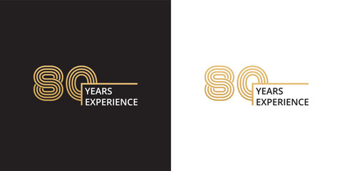 80 years experience banner