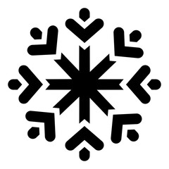  Snowflake, Ice, Snow, Cold, Winter Solid Icon