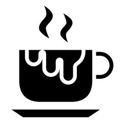  Coffee, drink, Winter, Cup, Tea Solid Icon