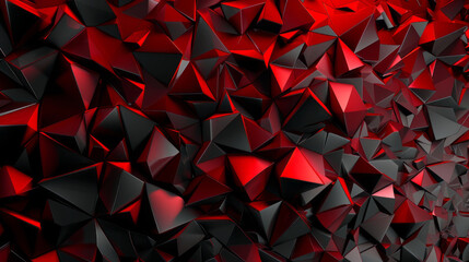 3D abstract wallpaper. Three-dimensional dark red and black background
